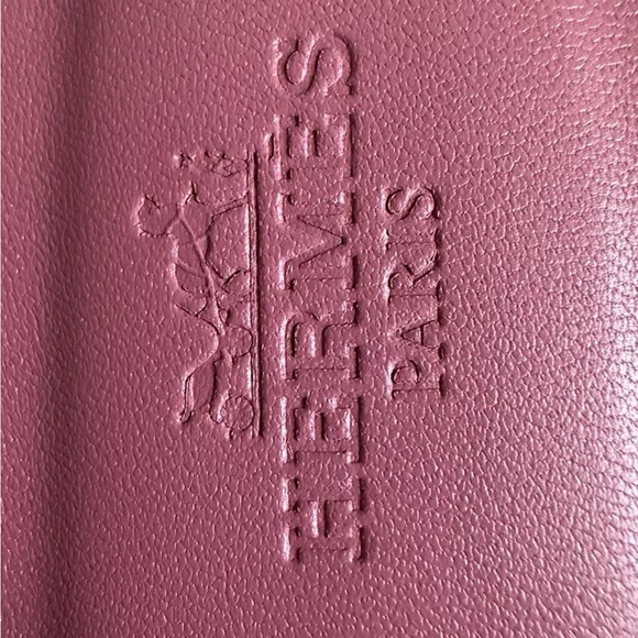 NEW HERMÈS Rose de Venise Epsom Calfskin Oran Sandals - Picture 7 of 13